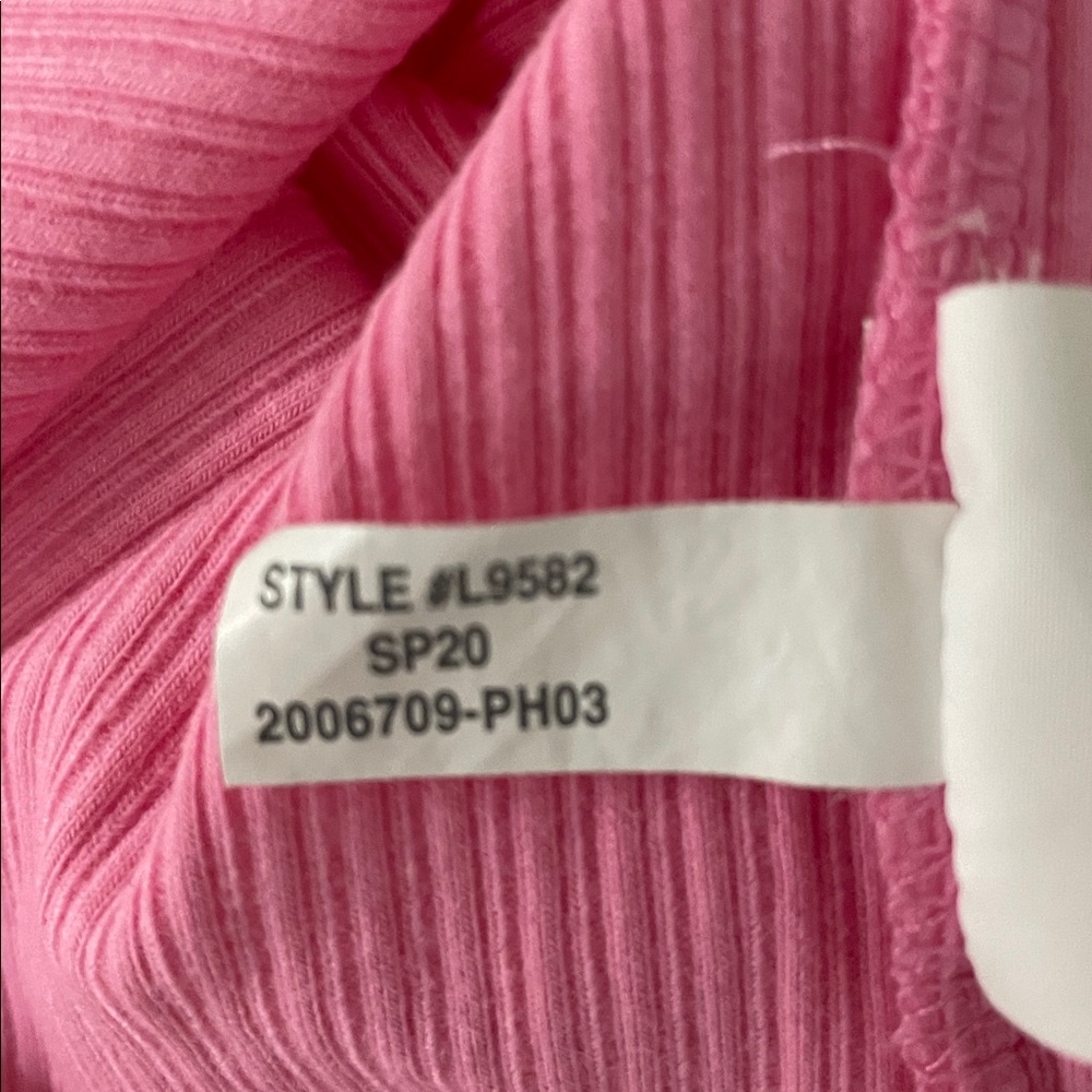 J. Crew Ribbed Ruffle Tank Top Size XS Bubblegum Pink - Picture 6 of 7